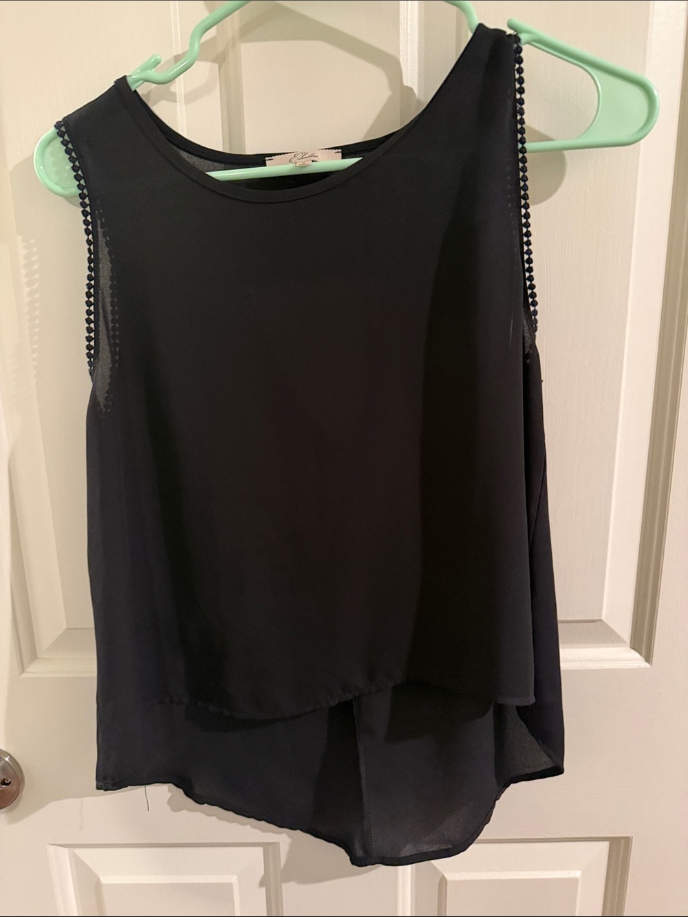 Elodie Black Layered Sleeveless Camisole